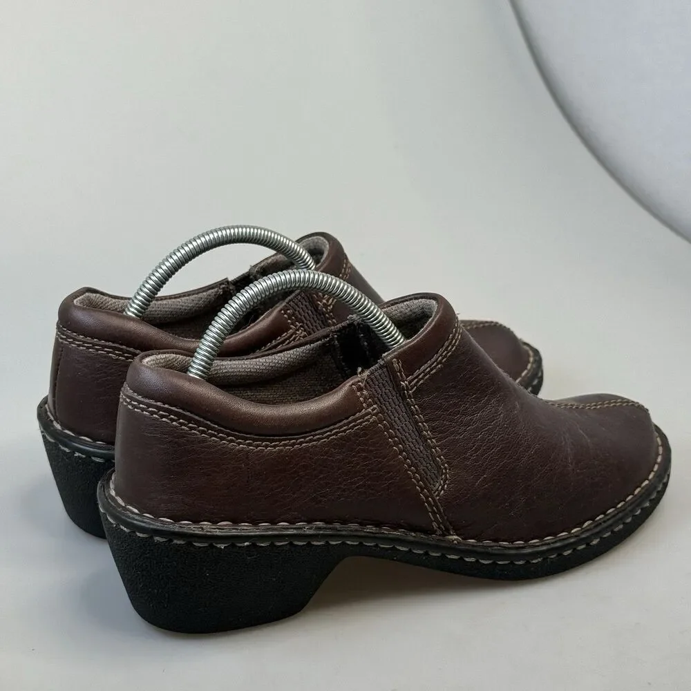 Eastland Amore 3096-02 Casual Brown Leather Heeled Boots Womens 6.5M EUC